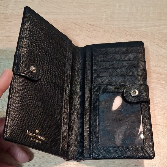 Kate Spade Woodland Plaid Stacy Bifold Wallet - Picture 5 of 9